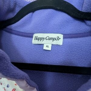 Happy Camp3r Purple Fleece Jacket XL